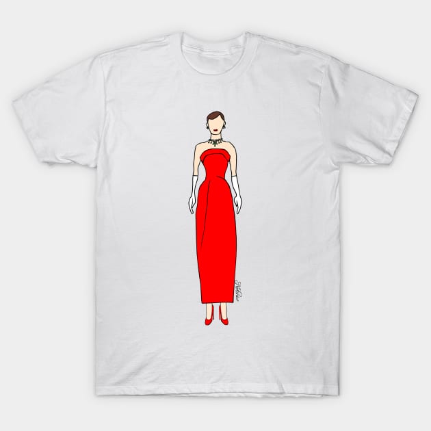 Funny Face RED dress T-Shirt by notsniwart